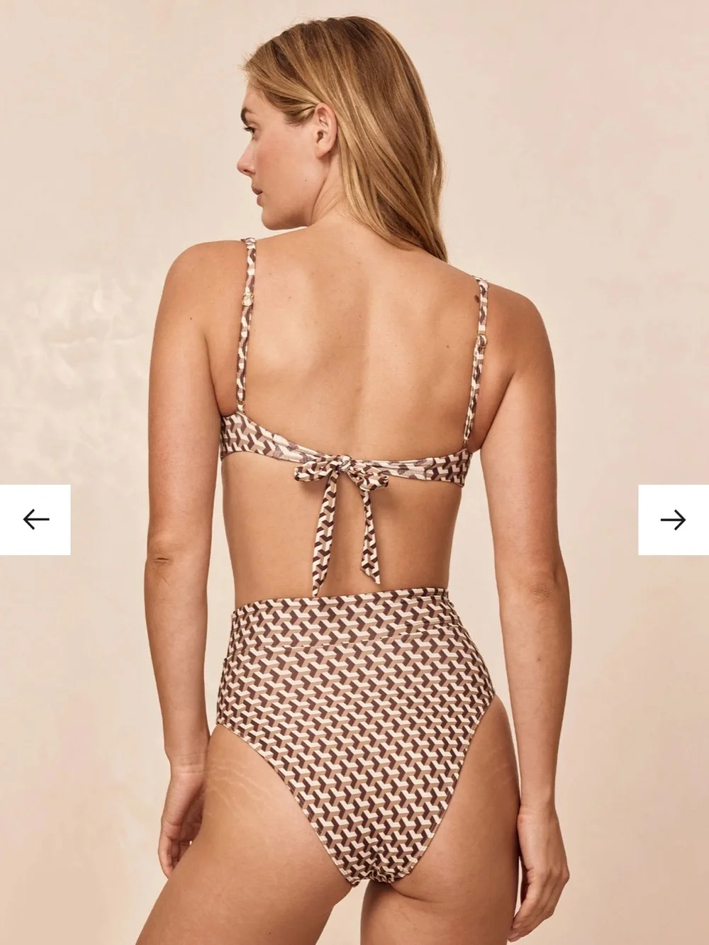 Monday Swimwear CALA ROJA TOP - HUSK GEO
